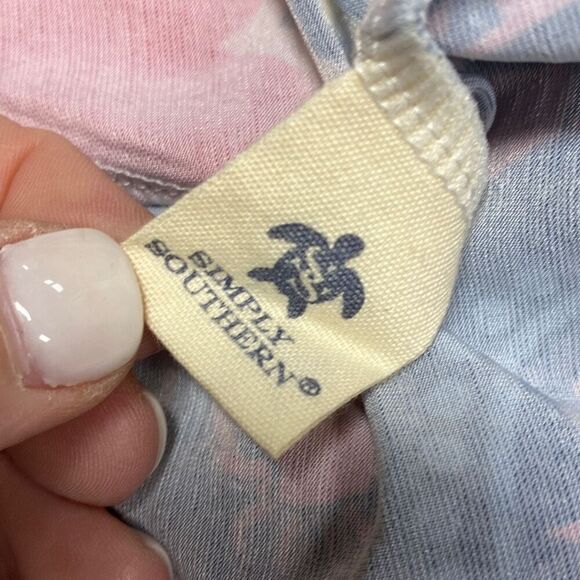 Simply Southern Multi Pineapple & Crab Print Shift Dress Size XXL - Picture 5 of 7